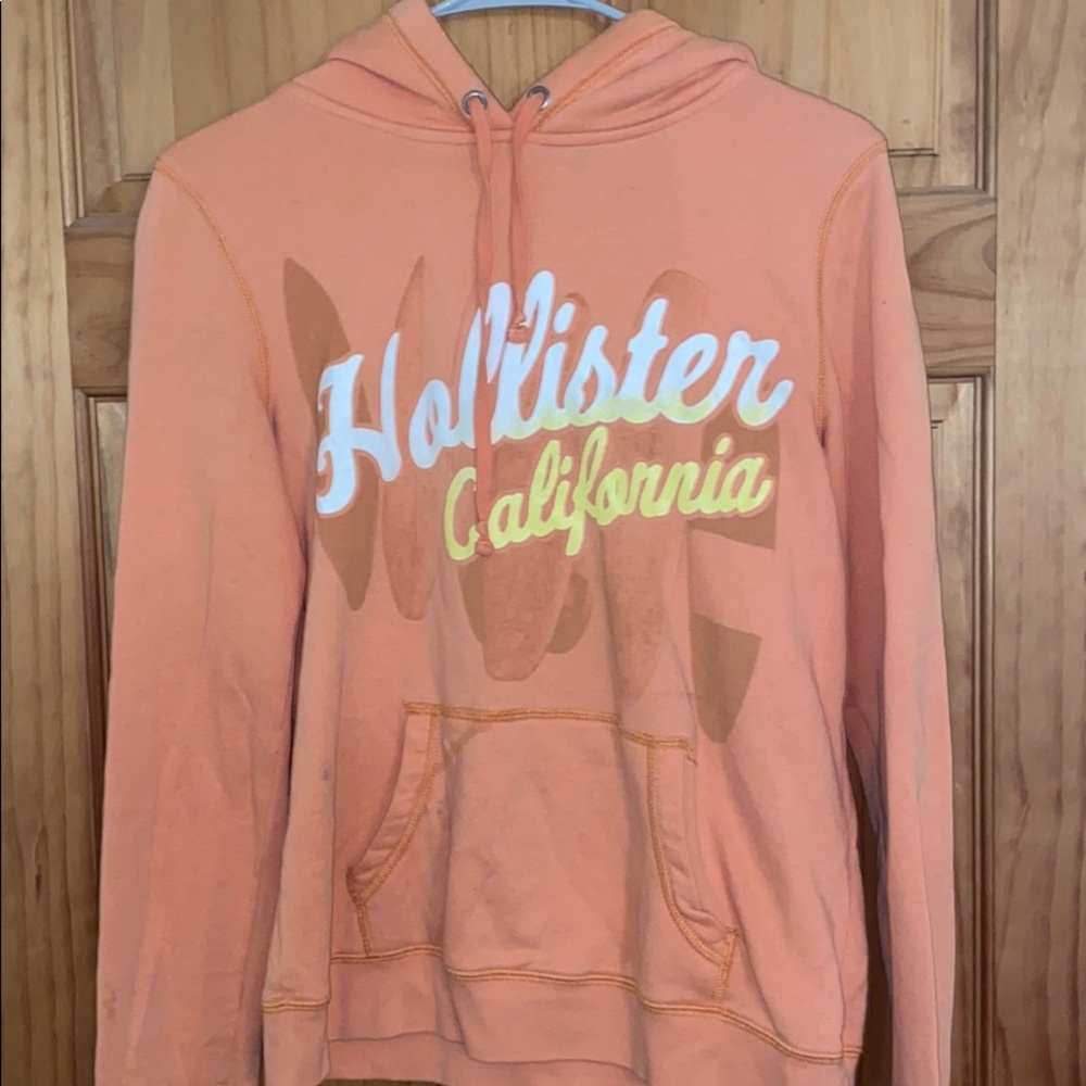 Orange Hollister hoodie